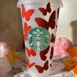 Butterfly design custom made Starbucks cup
